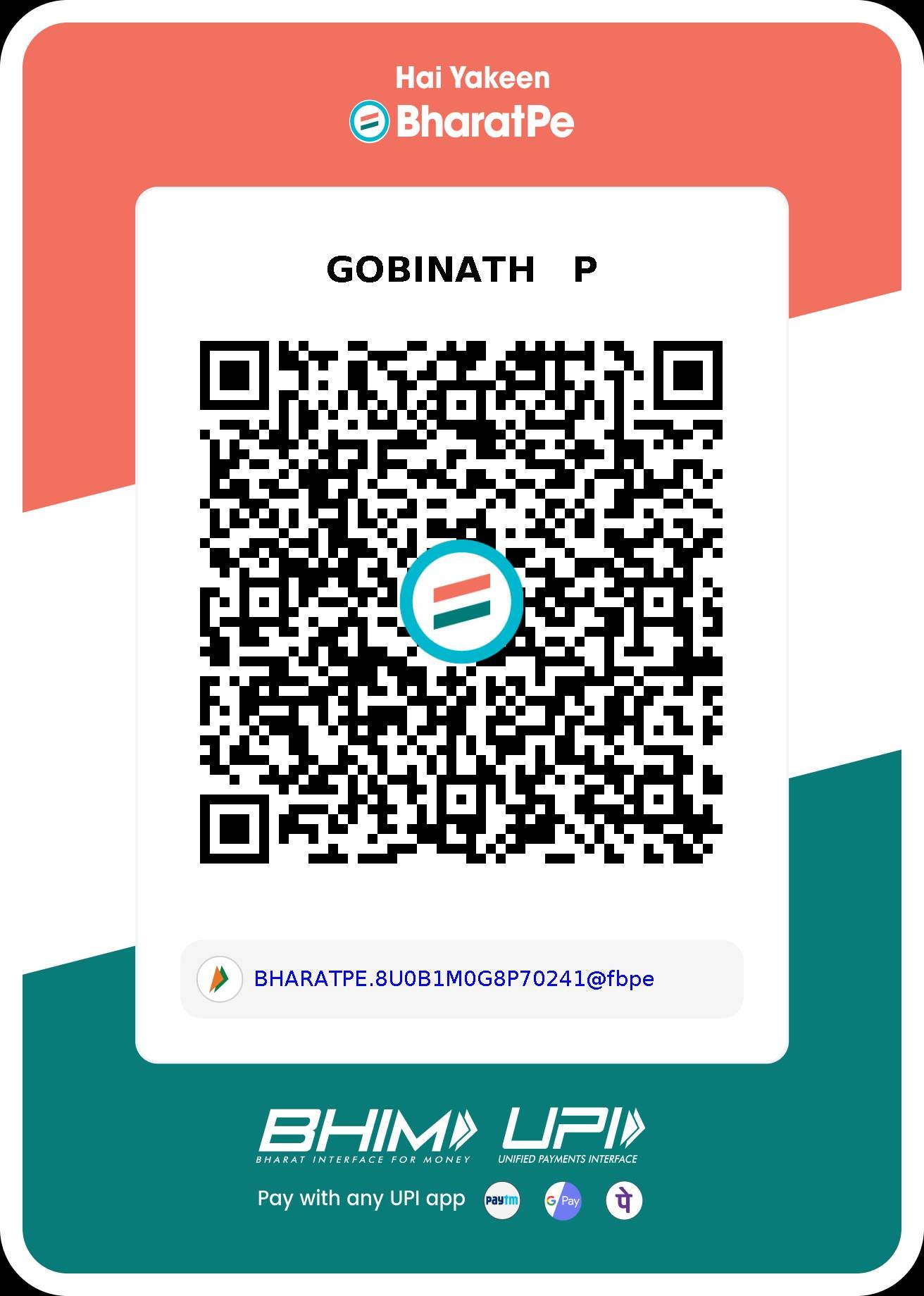 UPI QR Code for Safe Hands Nursing Home Care - Pay using any UPI app